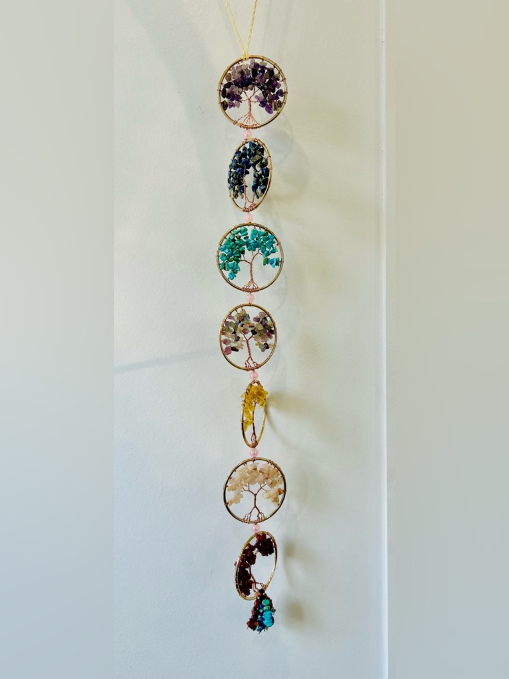 Hanging Gemstone Tree of Life Wall Decor — Multi-Color
